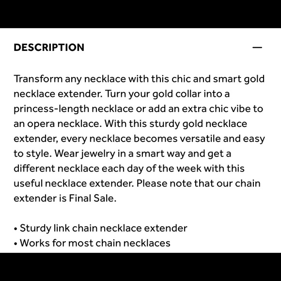 Ana Luisa Jusuf BE YOU necklace + extender - Picture 8 of 9